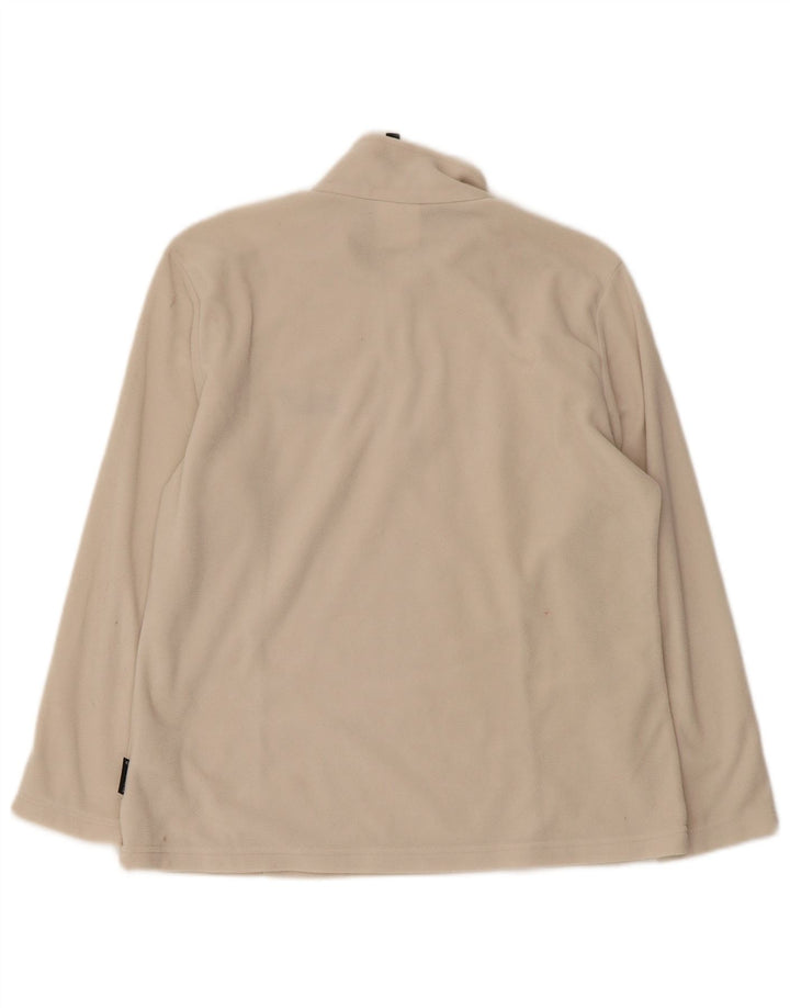 JACK WOLFSKIN Dame Fleece Jumper med lynlås DK 16 Stor Beige Polyester