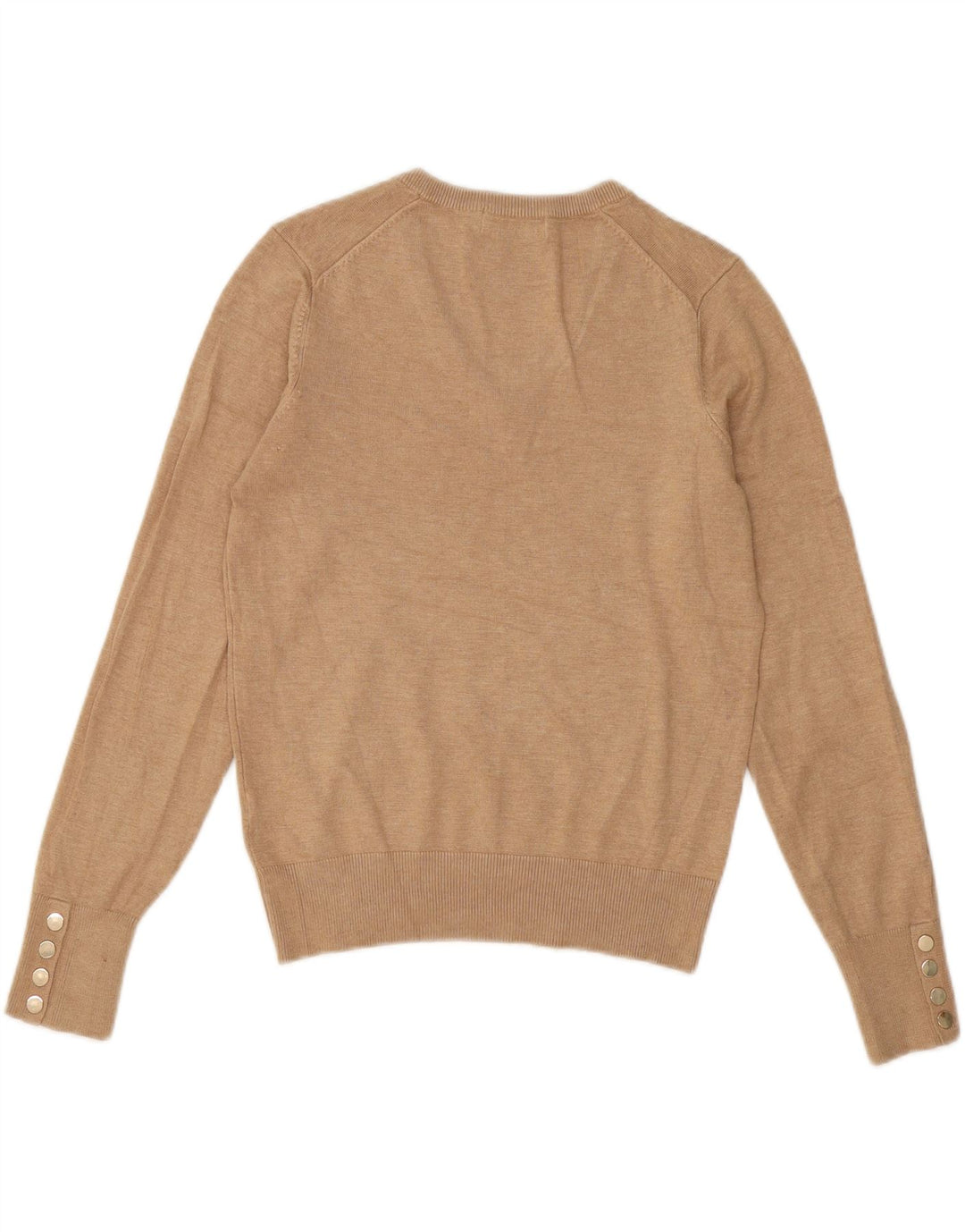 OASIS Womens V-Neck Jumper Sweater UK 14 Medium Brown Viscose Vintage Oasis and Second-Hand Oasis from Messina Hembry 