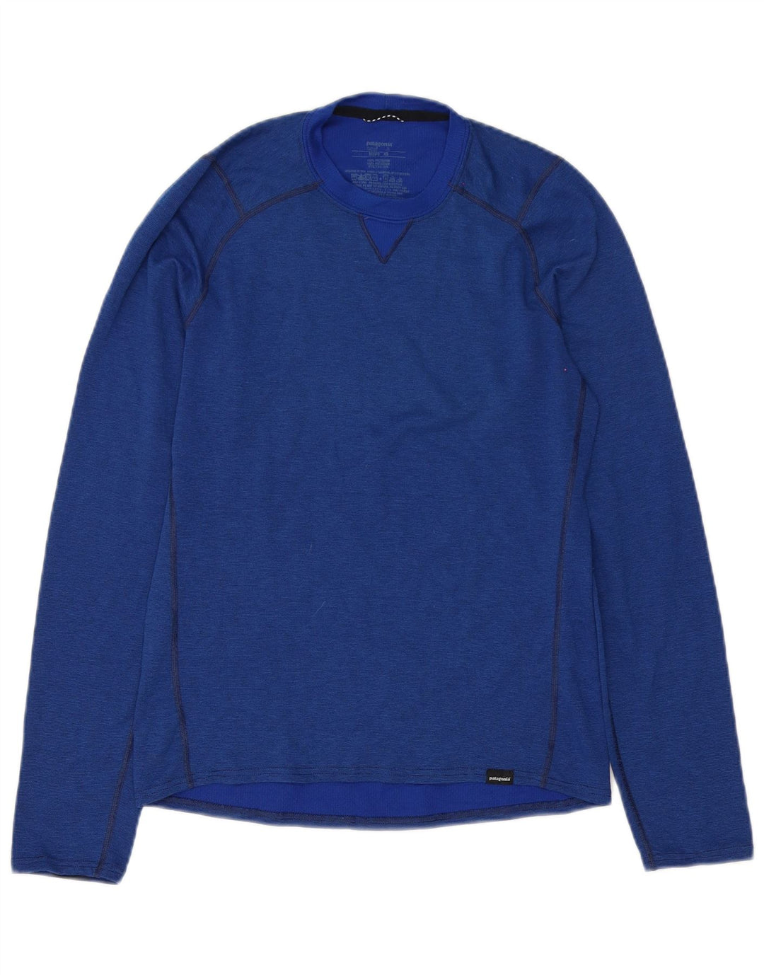 Patagonia Herre Regular Fit Top Langærmet XS Blå Polyester