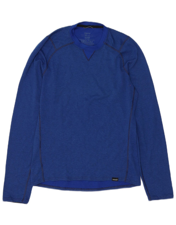 Patagonia Herre Regular Fit Top Langærmet XS Blå Polyester