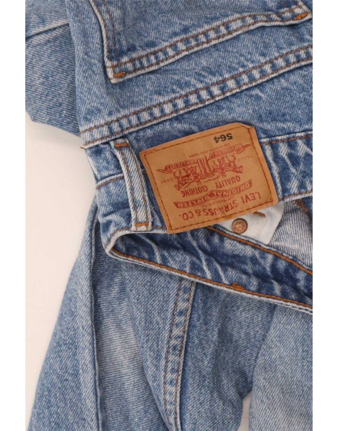 Levi's Womens 564 Relaxed Fit Straight Jeans W28 L29 Blå