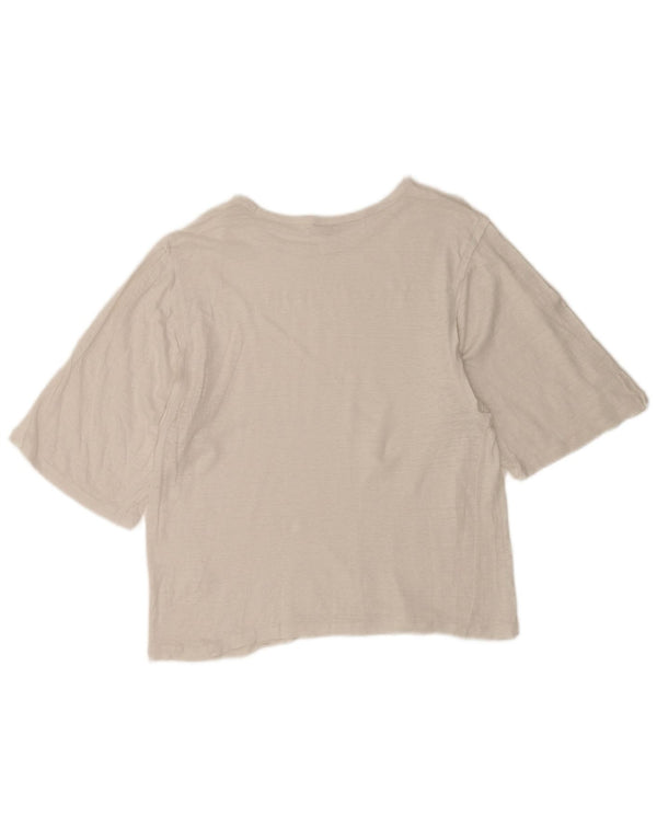 Jigsaw Dame T-Shirt Top UK 18 XL Hvid