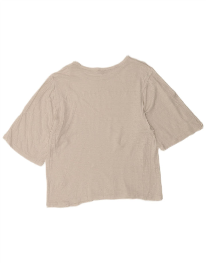 Jigsaw Dame T-Shirt Top UK 18 XL Hvid