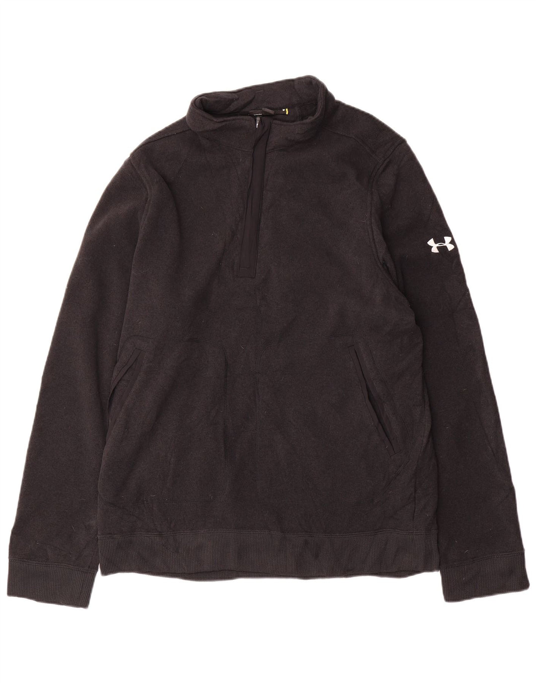 Under Armour Herre Zip Neck Sweatshirt Jumper XL Grå Polyester