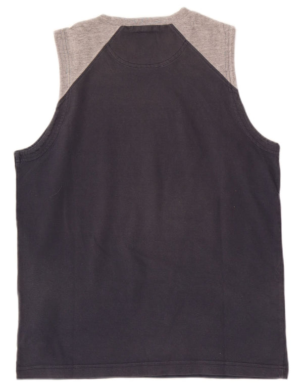 Champion Herre Grafisk Vest Top Lille Marineblå Colourblock Bomuld