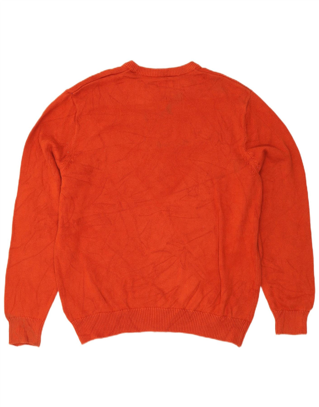 Chaps Herre Crew Neck Jumper Sweater XL Orange Bomuld