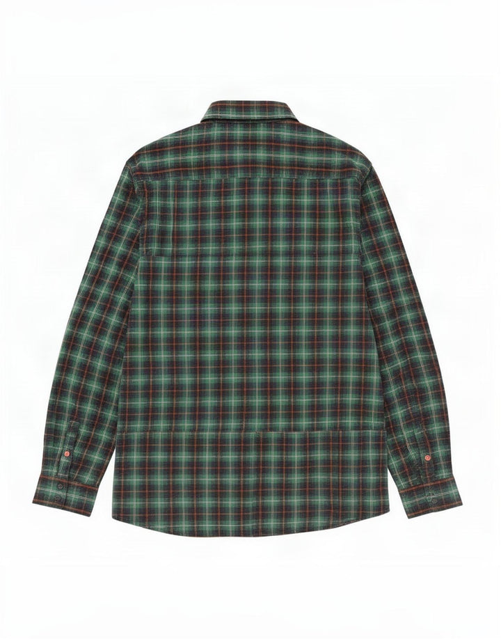 Guess Herre Regular Fit skjorte UK 40 Medium Green Ternet Bomuld