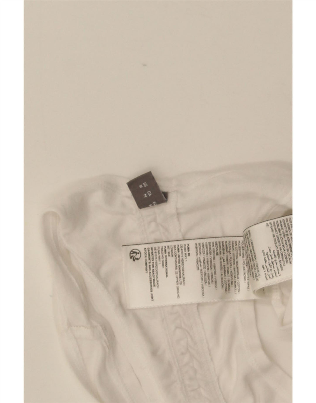 Puma Damevest Top UK 12 Medium White Polyester