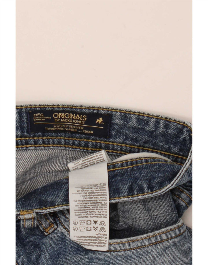 Jack & Jones denimshorts til mænd store W36 blå bomuld