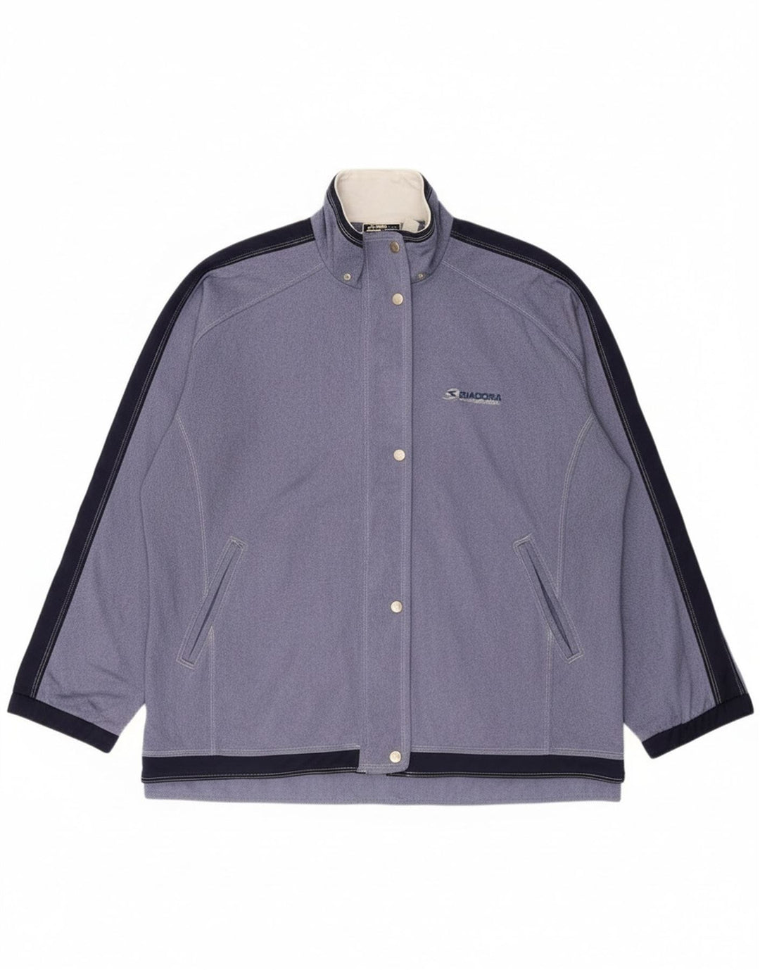 Diadora Womens Oversized træningsdragt Topjakke UK 18 XL Blå Colourblock