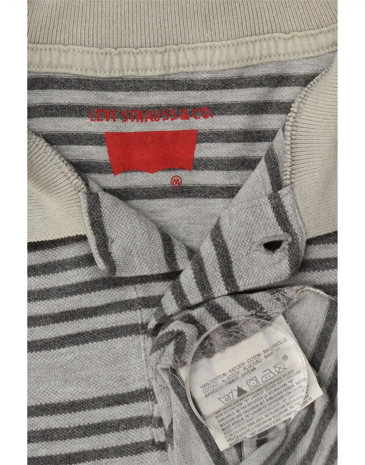 LEVI'S Poloshirt til mænd mellemblå stribet bomuld