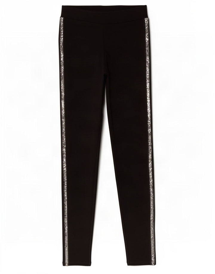 Zara Womens Leggings UK 8 Small Black Viscose