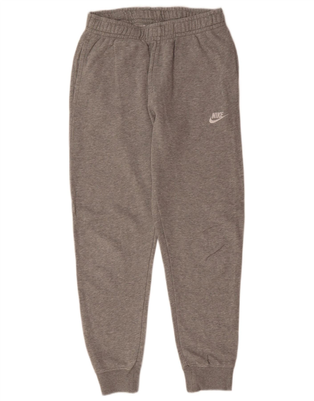 NIKE Mens Tracksuit Trousers Joggers Small  Grey Cotton