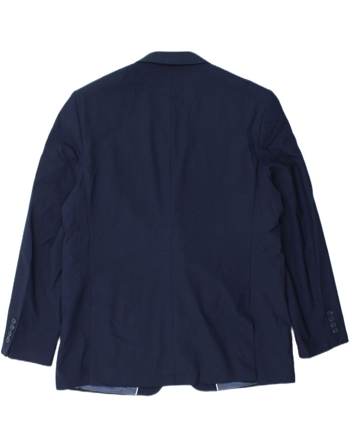 Marks & Spencer Herre 2-knaps blazerjakke EU 56 3XL Marineblå Uld
