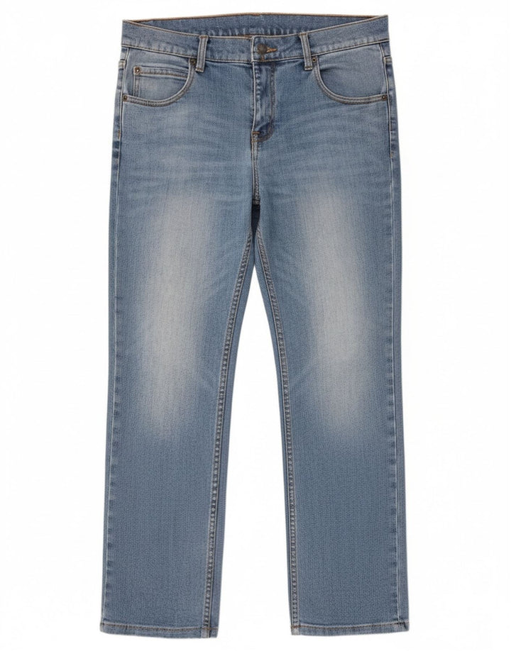 Billig mandag Straight Jeans til mænd W36 L27 blå bomuld