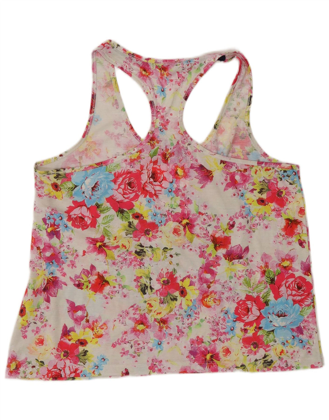 Superdry grafisk vest top til kvinder 16 Stor flerfarvet blomsterpolyester