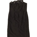 PRINCIPLES Womens Strapless Dress UK 16 Large Black Floral Linen Vintage Principles and Second-Hand Principles from Messina Hembry 
