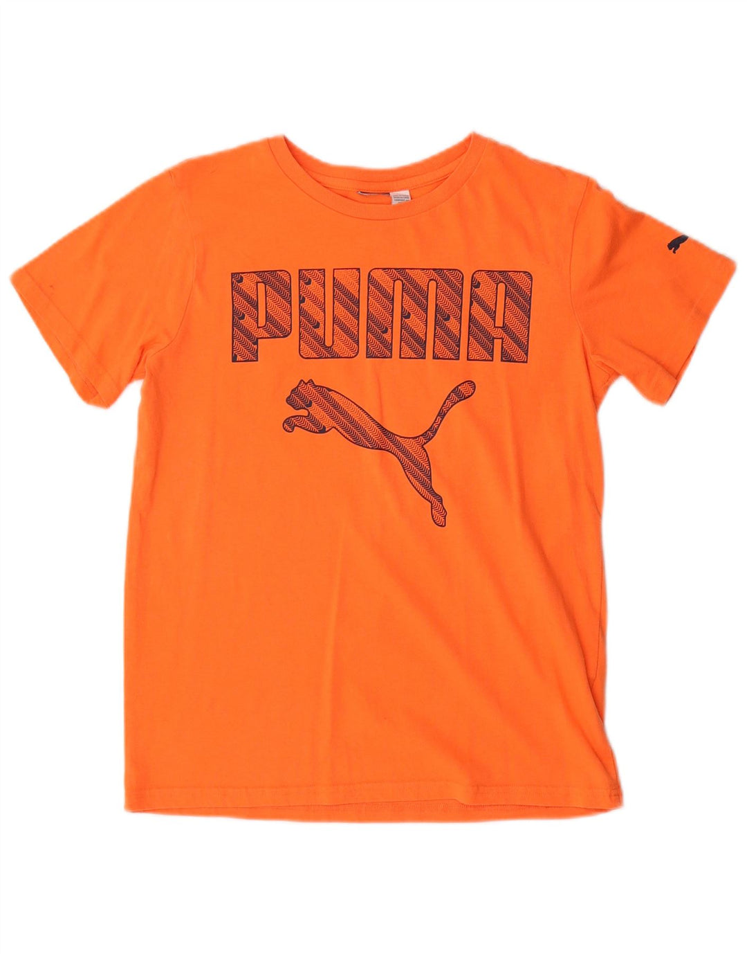 PUMA drenge grafisk t-shirt top 13-14 år orange bomuld