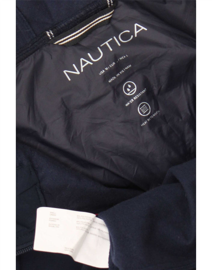 Nautica Regnjakke med hætte til kvinder UK 14 Stor marineblå polyester
