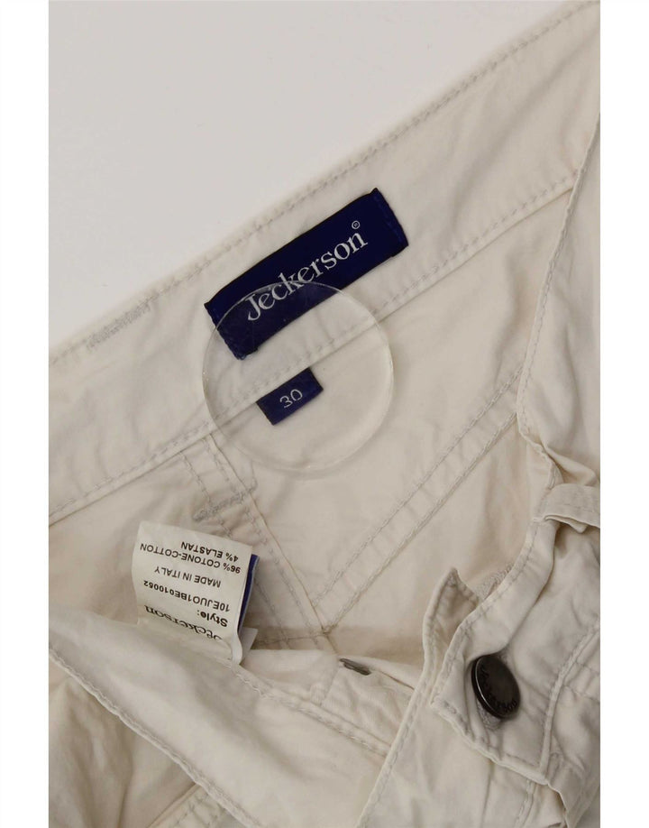 Jeckerson Casual Shorts til kvinder W30 Medium White Bomuld