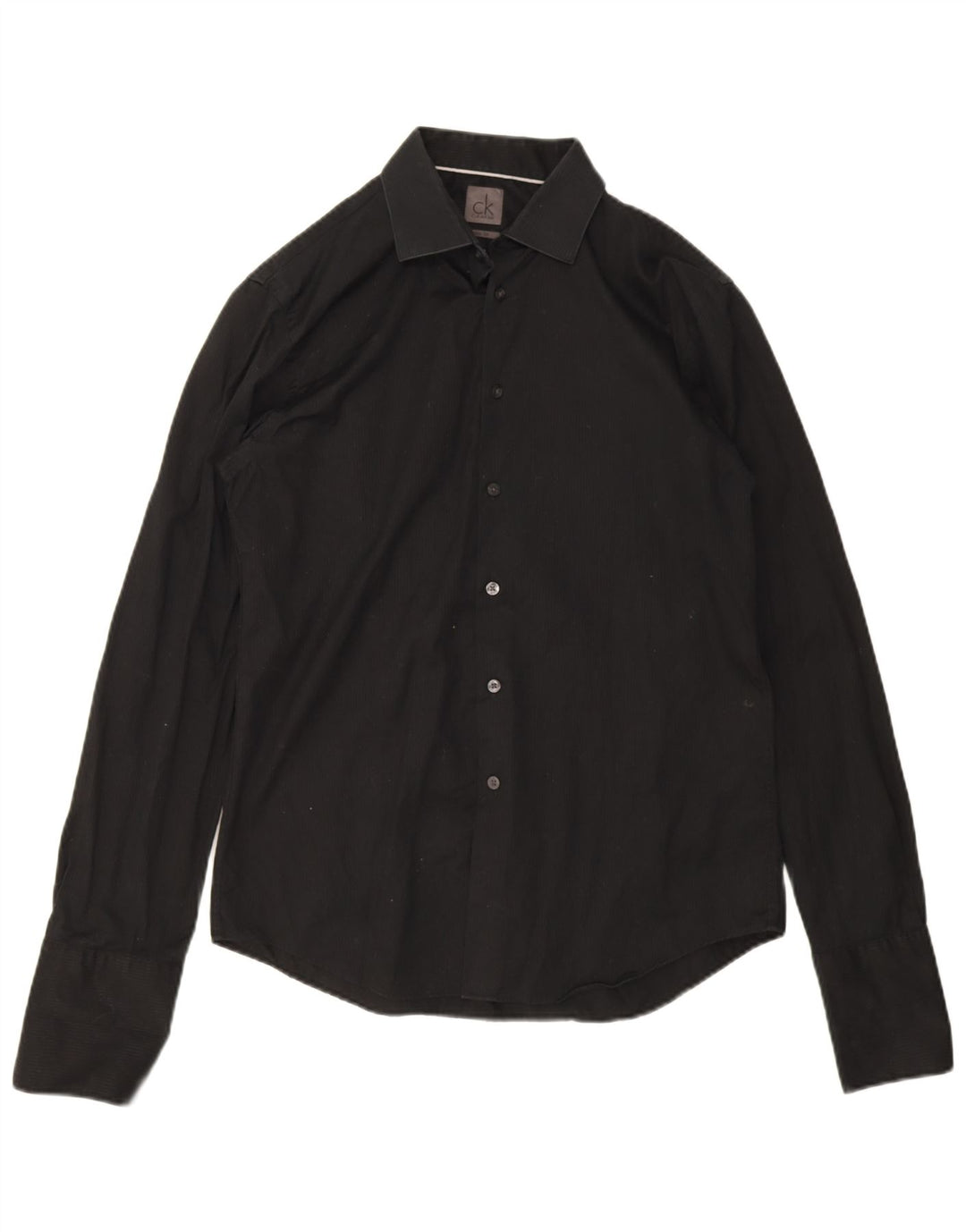Calvin Klein Herre Slim Fit Skjorte Str. 41 16 Stor Sort Stribet