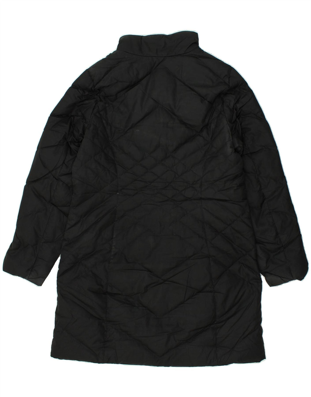 EDDIE BAUER Womens Padded Coat UK 14 Medium Black Polyester | Vintage Eddie Bauer | Thrift | Second-Hand Eddie Bauer | Used Clothing | Messina Hembry 