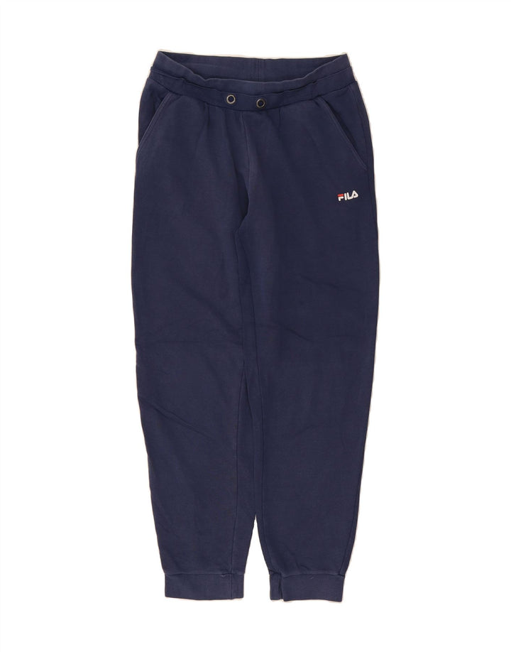 FILA Mens Tracksuit Trousers Joggers Medium  Navy Blue Cotton Vintage Fila and Second-Hand Fila from Messina Hembry 