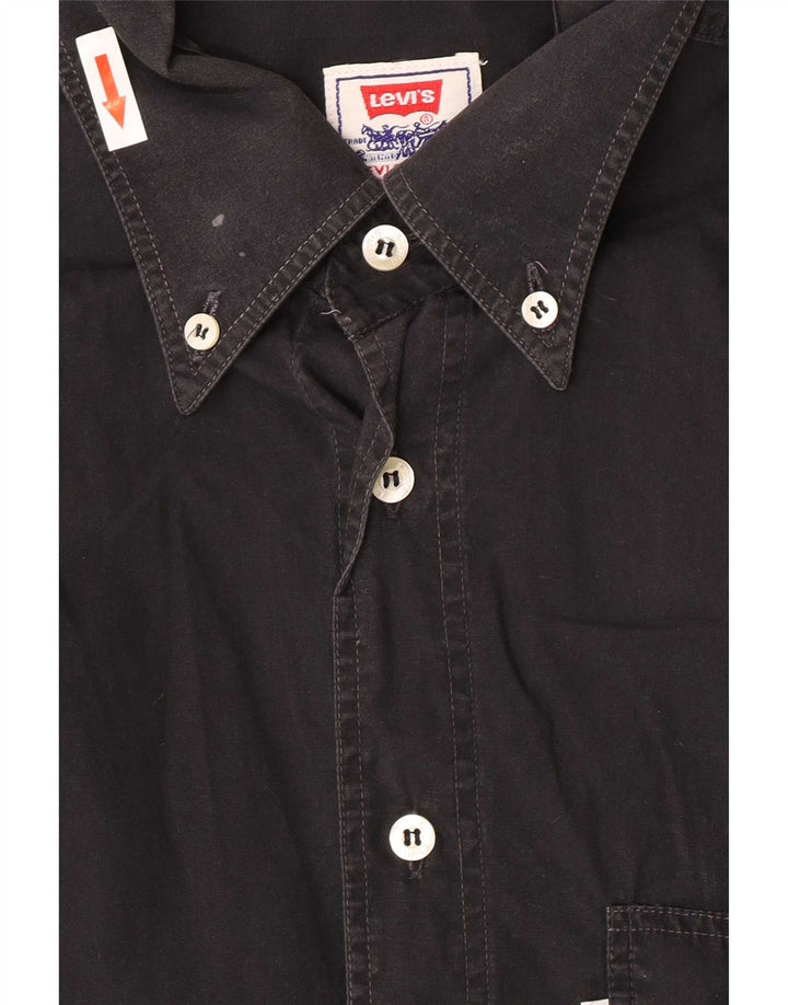 Levi's herreskjorte medium sort bomuld