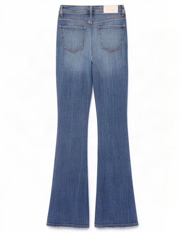 Zara Dame Flared Jeans EU 32 2XS W22 L32 Blå Bomuld