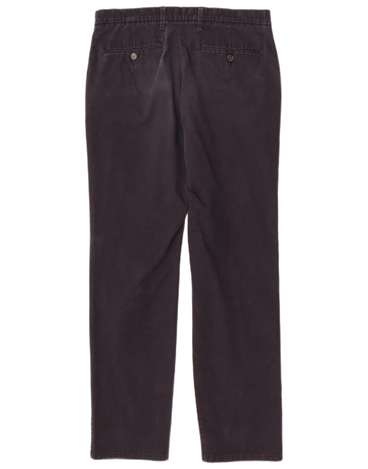 Marks & Spencer Herre Lige Regular Fit Chinobukser W34 L33 Marineblå