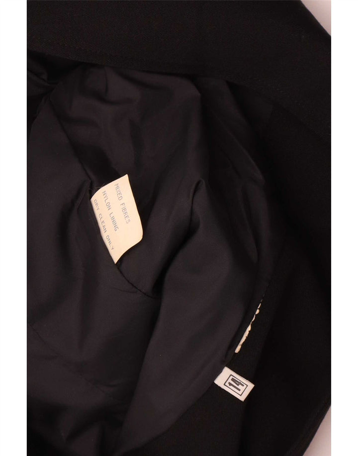 Vintage Dame 1 Knaps Blazer Jacket UK 14 Large Black