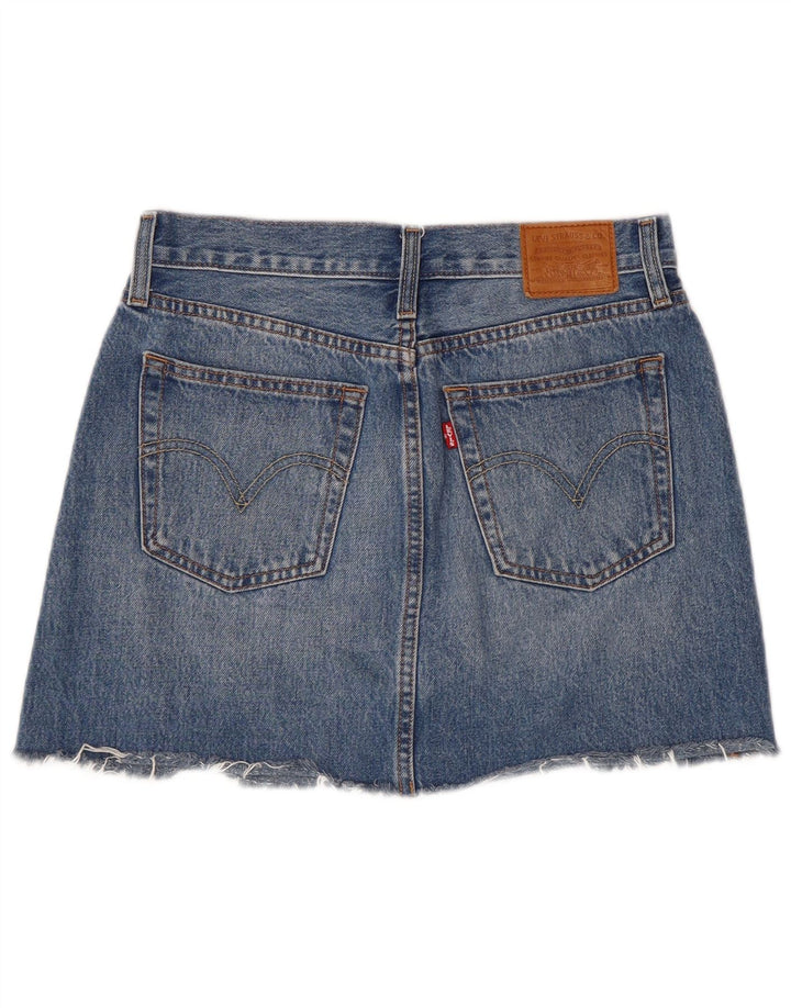 Levi's Mini-denimnederdel til kvinder W27 Lille blå bomuld