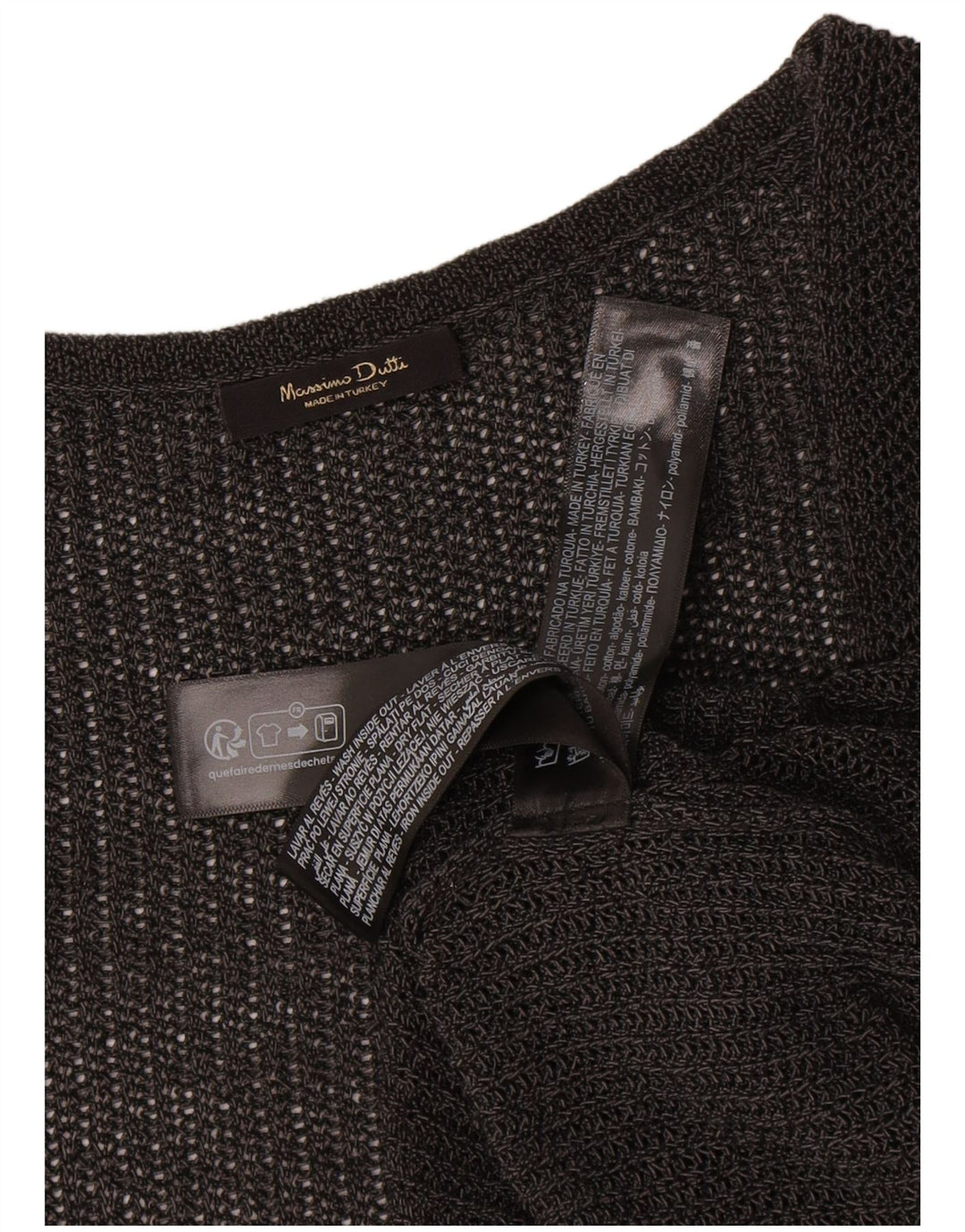 Massimo Dutti Dame Ærmeløs Cardigan Sweater UK 14 Medium Grey