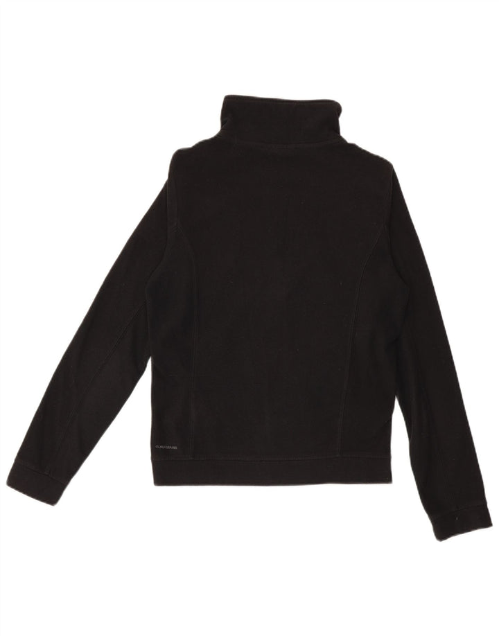 Adidas Dame Fleecejakke UK 10 Lille Sort Polyester