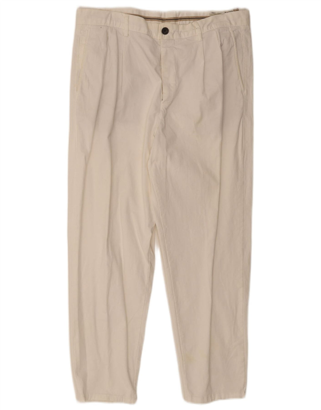 Zara Herre Pegged Chino Bukser EU 44 Large W34 L26 Hvid