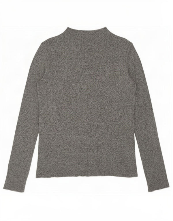 Zara Dametop Langærmet UK 14 Medium Grey Flecked Viscose