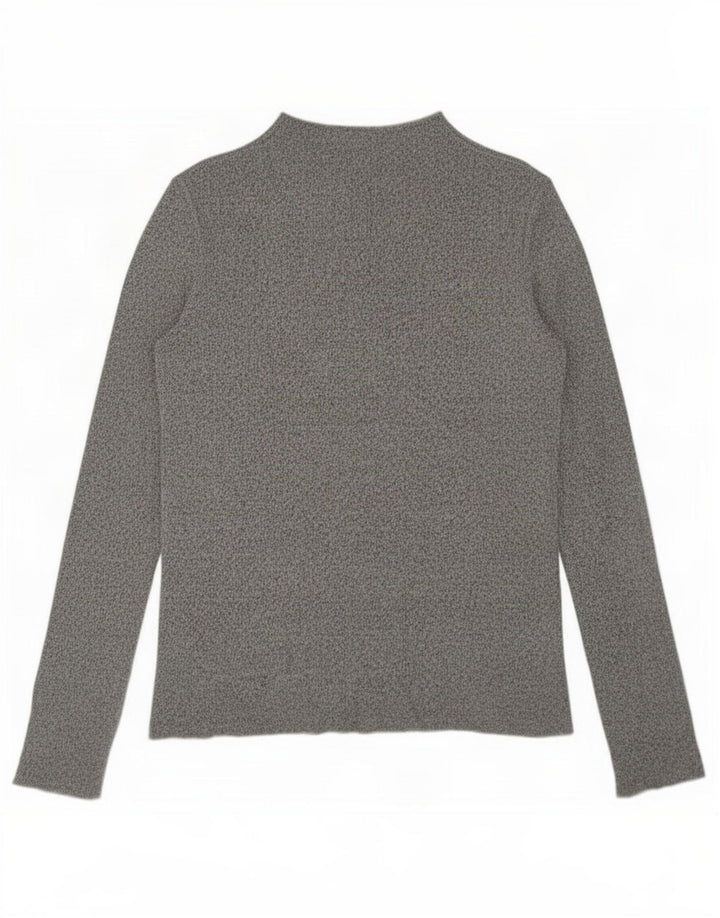 Zara Dametop Langærmet UK 14 Medium Grey Flecked Viscose