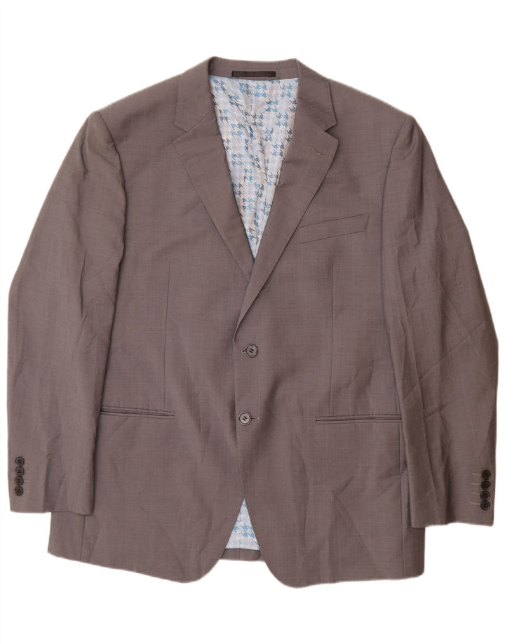 Marks & Spencer Herre 2-knaps blazerjakke UK 38 Medium Grey Wool