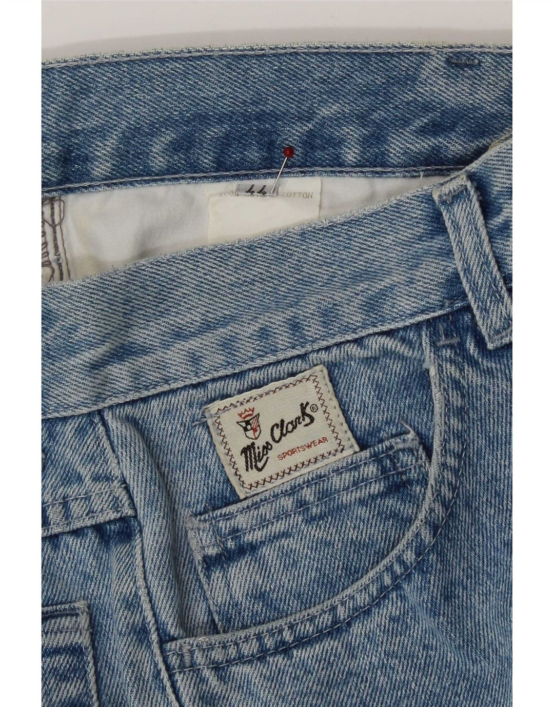 CLARK Womens Tapered Jeans IT 44 Medium W27 L31 Blå Bomuld