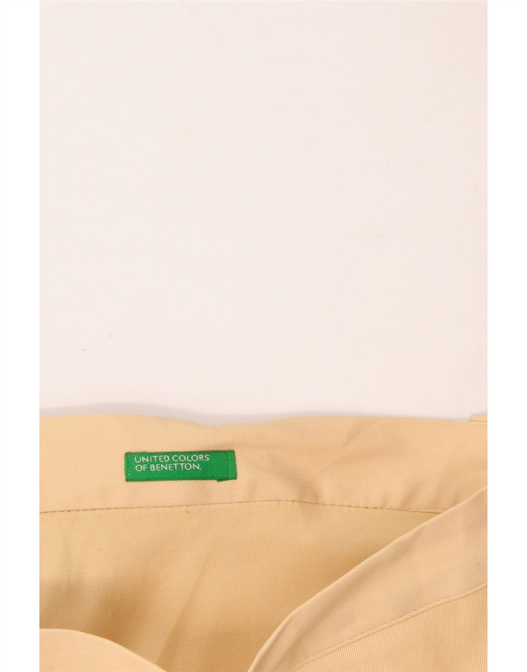 BENETTON Womens Mini Skirt IT 42 Medium W28 Beige Polyamide