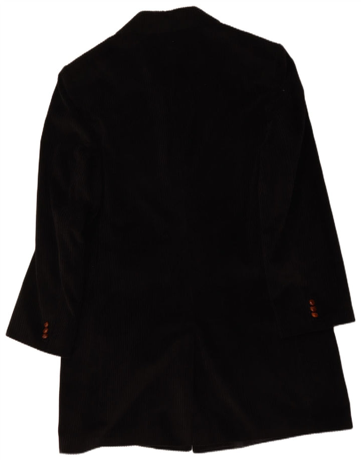Velluto Duca Visconti Herre Corduroy Overfrakke IT 58 4XL Sort