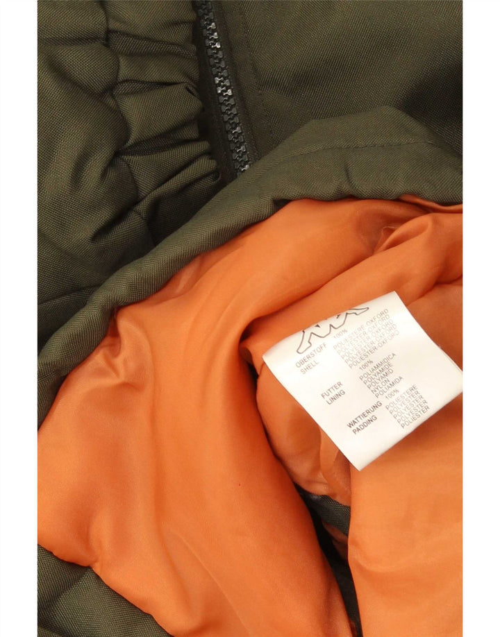 Kappa Polstret Herrejakke UK 38 Medium Khaki Colourblock Polyester