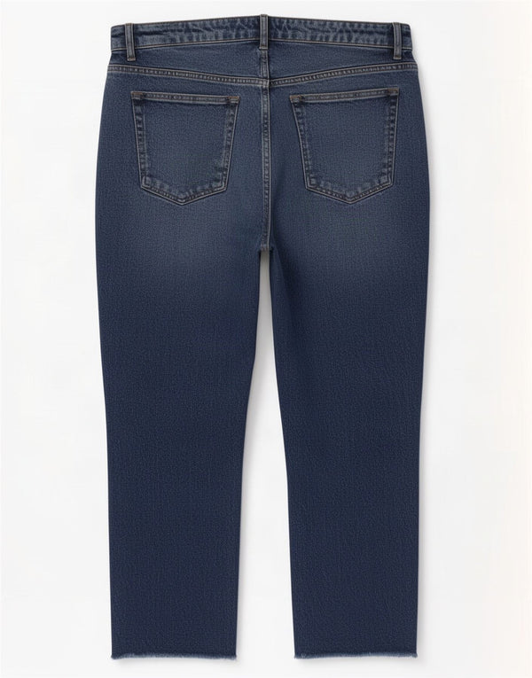 Topshop Dame Straight Jeans UK 18 XL W36 L26 Blå Bomuld