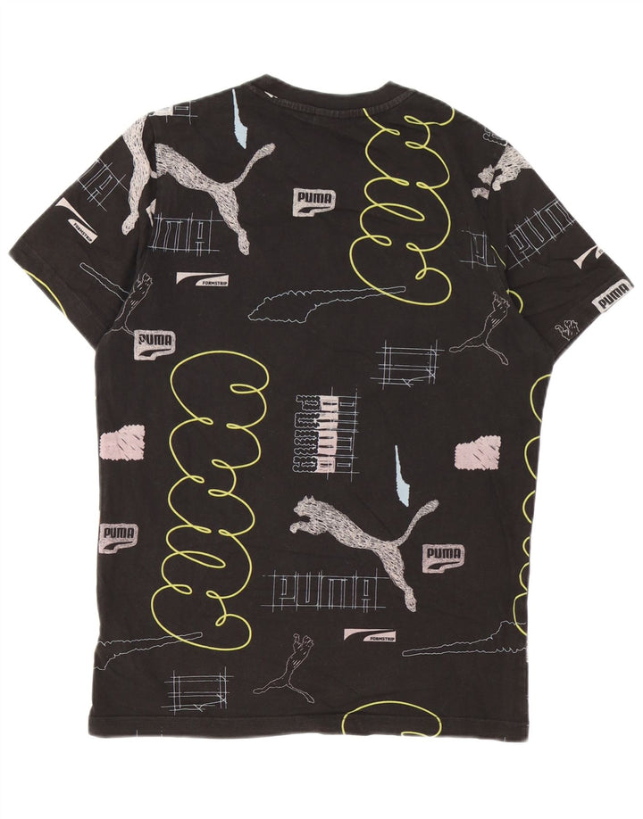 Puma Herre grafisk T-shirt top lille sort bomuld