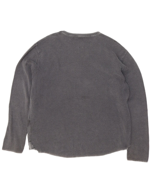 Zara Boys Boat Neck Jumper Sweater 13-14 År Grå Bomuld