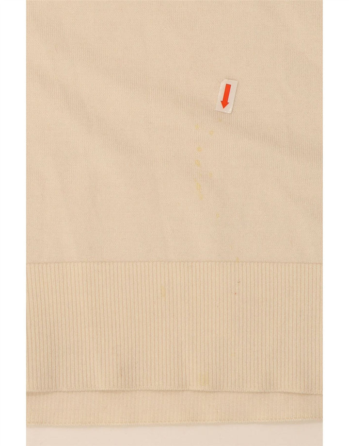 Marks & Spencer Dame Polo Neck Jumper Sweater UK 12 Medium Off White