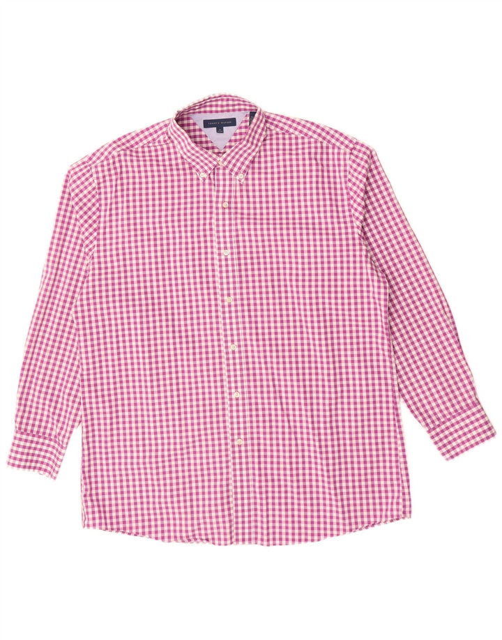 TOMMY HILFIGER Herreskjorte str. 17 XL Lilla Gingham Cotton