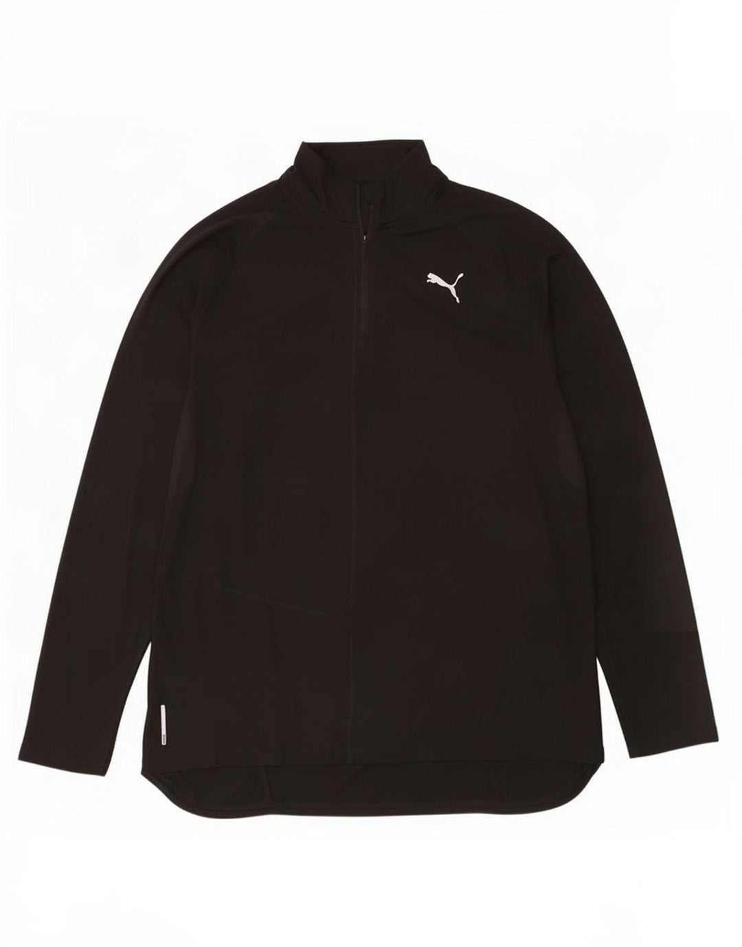 Puma Herre Zip Neck Pullover Træningsdragt Top Stor Sort