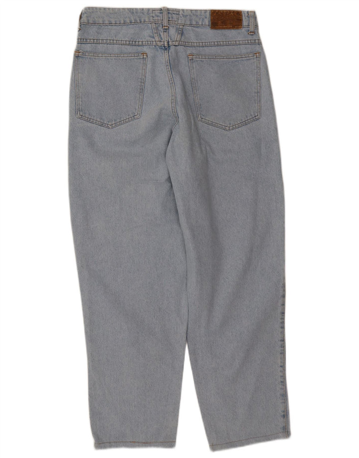 LUKKET Dame jeans med løs pasform med høj talje W32 L30 Blå