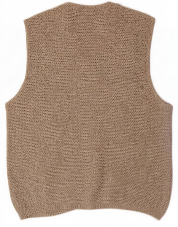Marks & Spencer Herre St. Michael Ærmeløs cardigantrøje Medium Beige